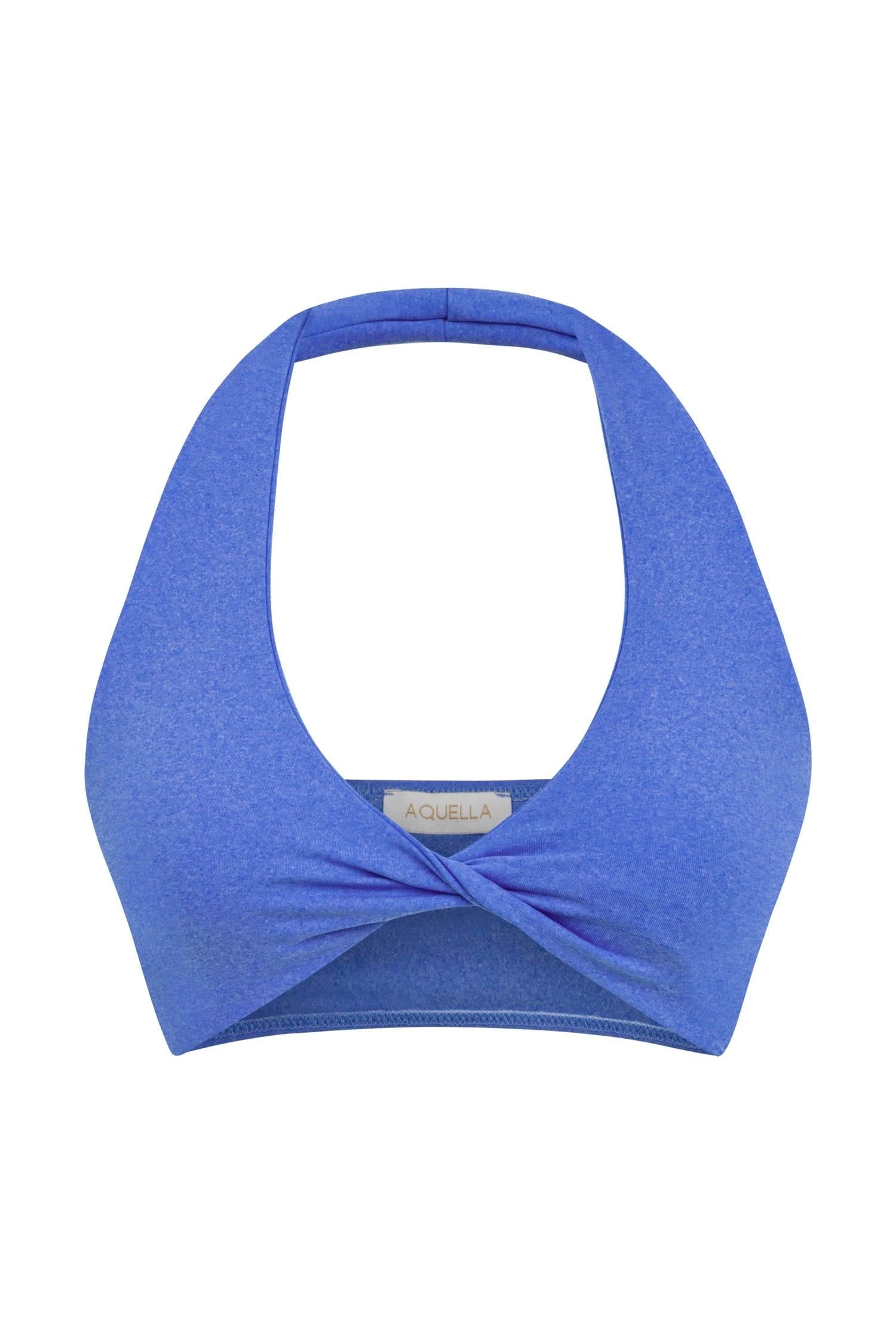 Saks Mavi Melanj Crop-Top