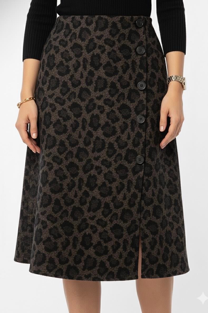 Etek - Siyah Desenli