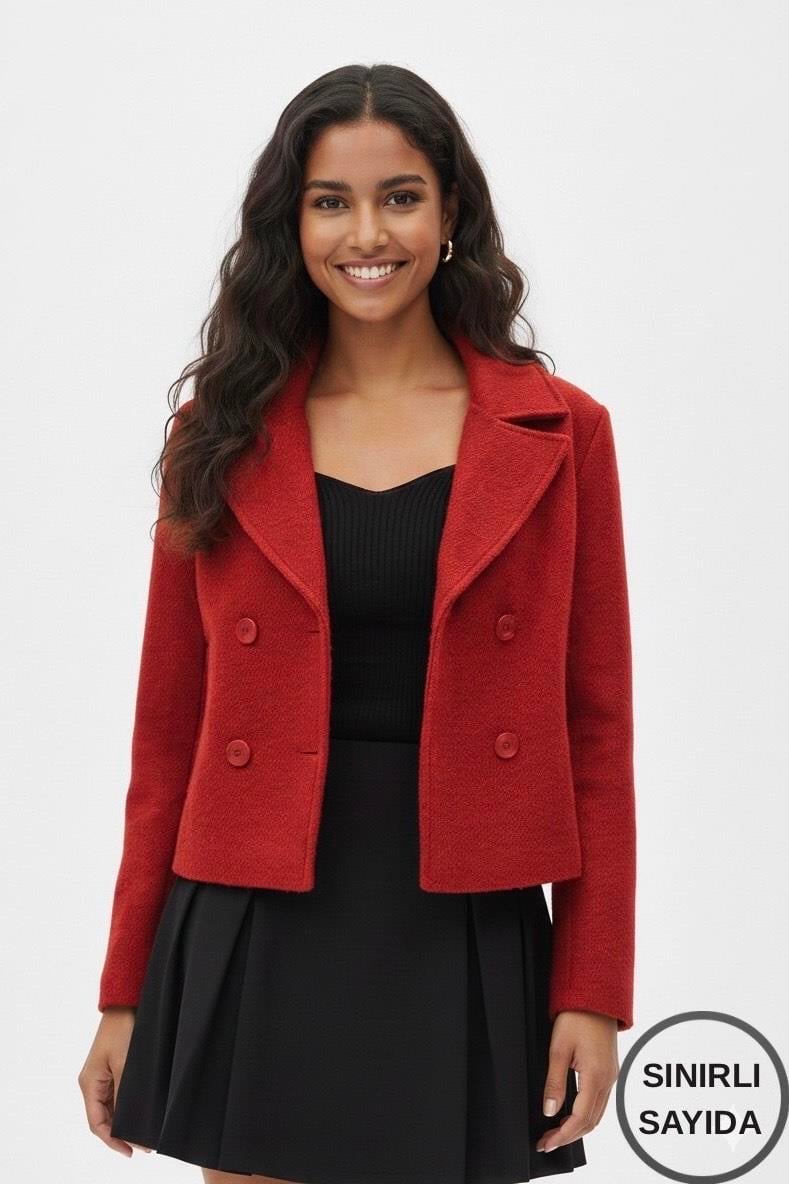 Kısa Kaban - Kırmızı