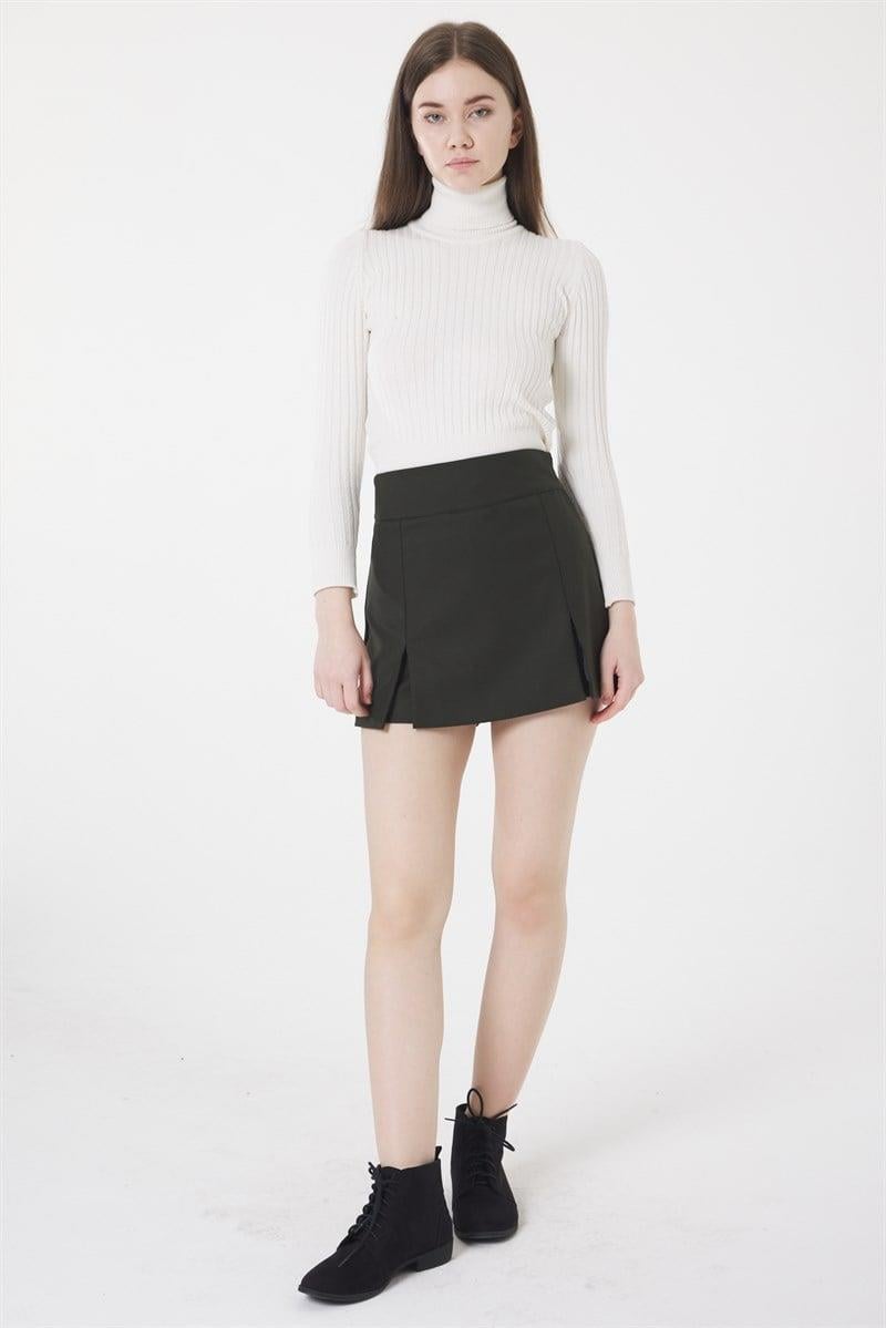 Şort Etek- Haki