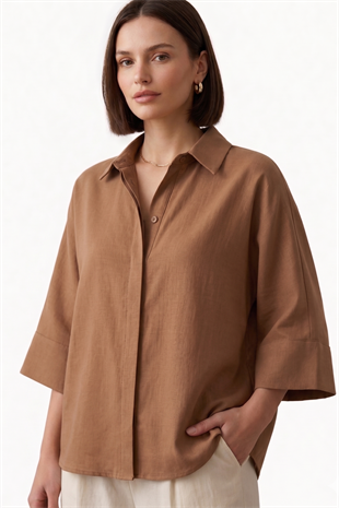 Gömlek-Sütlü Kahve