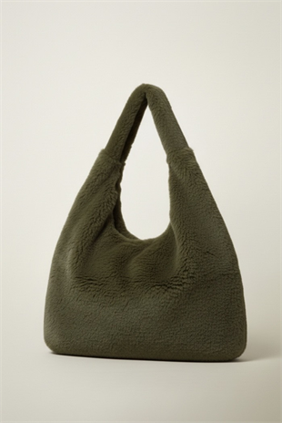 Peluş Çanta - Haki