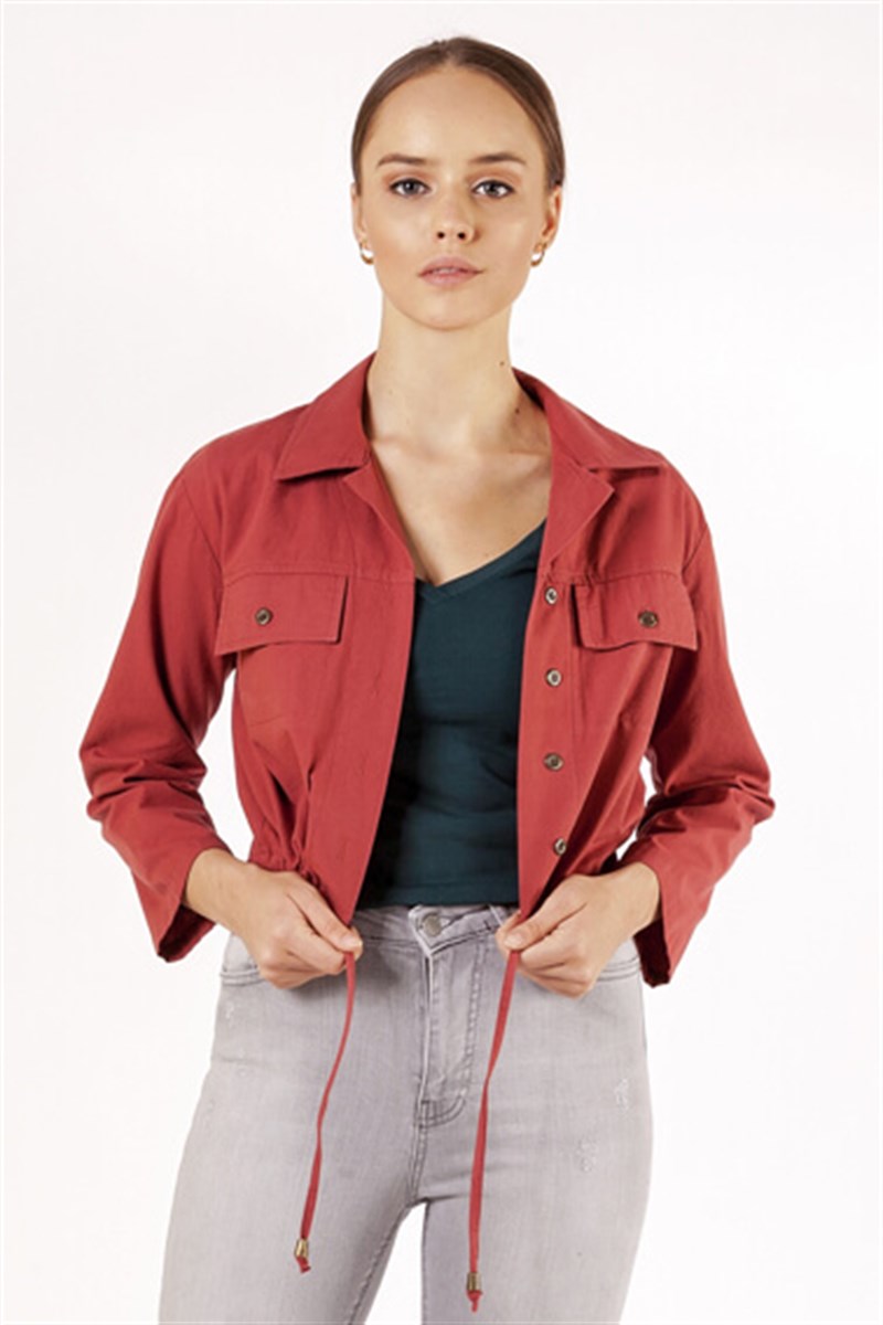 Gömlek Yaka Ceket - Gülkurusu