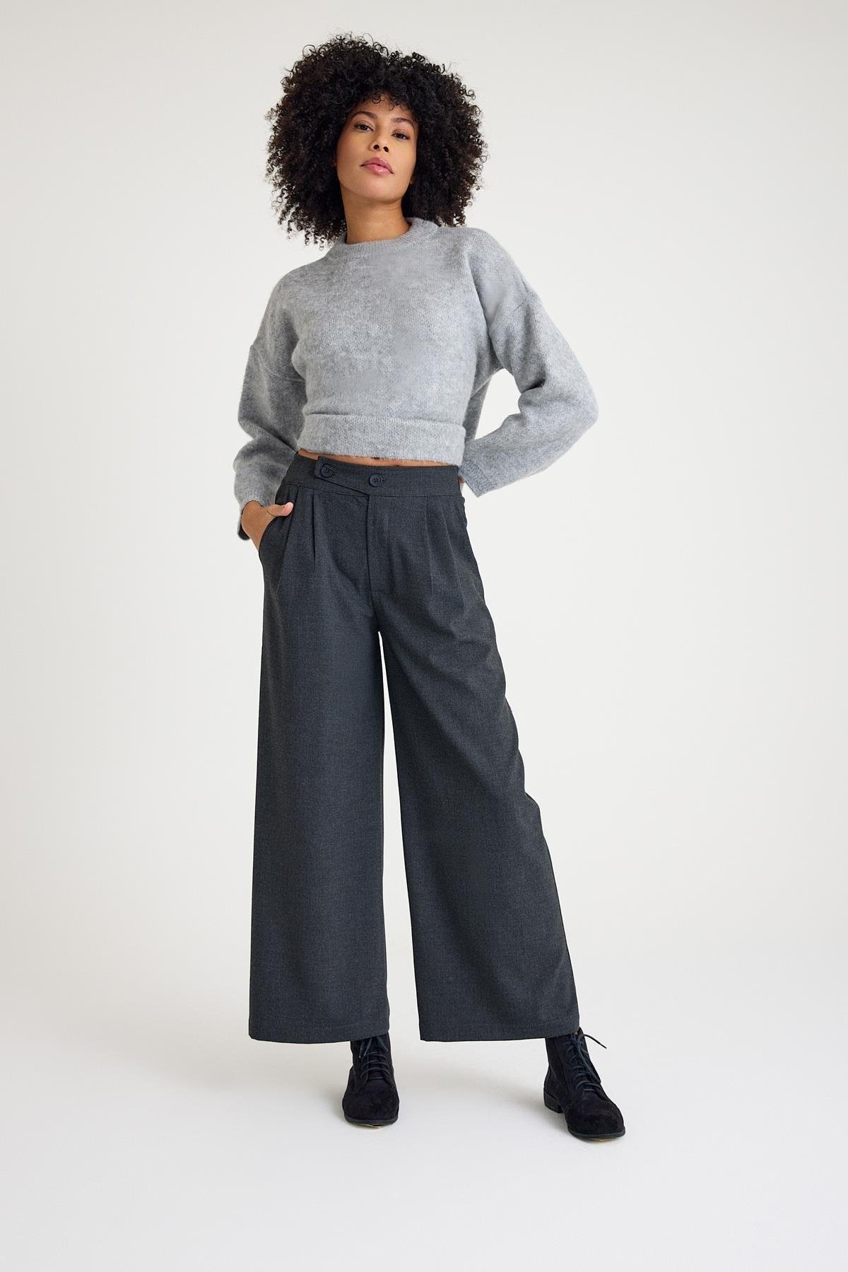 Kemer Detaylı Pantolon :Antrasit