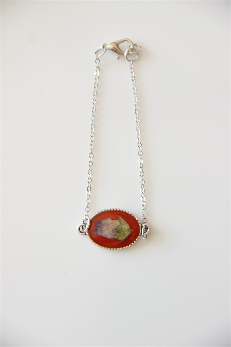 Kurutulmuş Çiçekten Bileklik