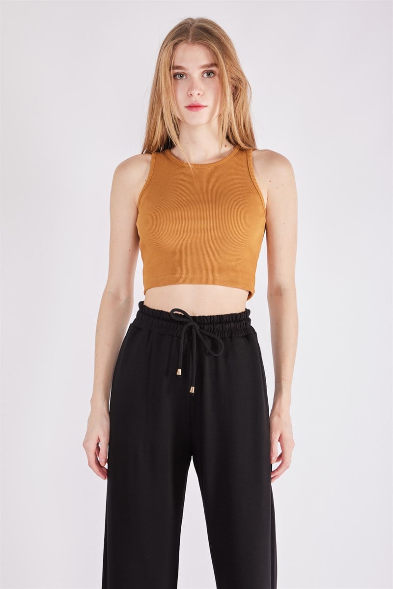 Oval Yaka Crop - Hardal