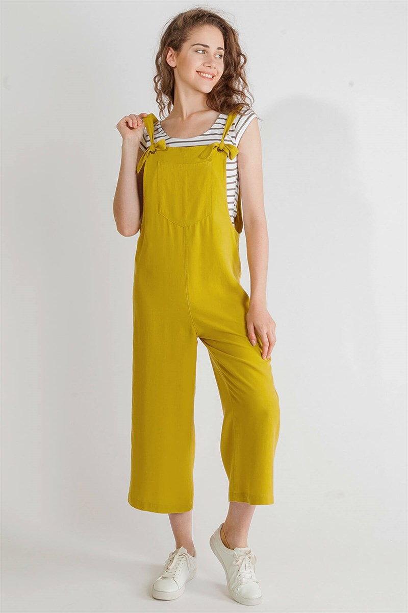 Pantolon Salopet - Hardal