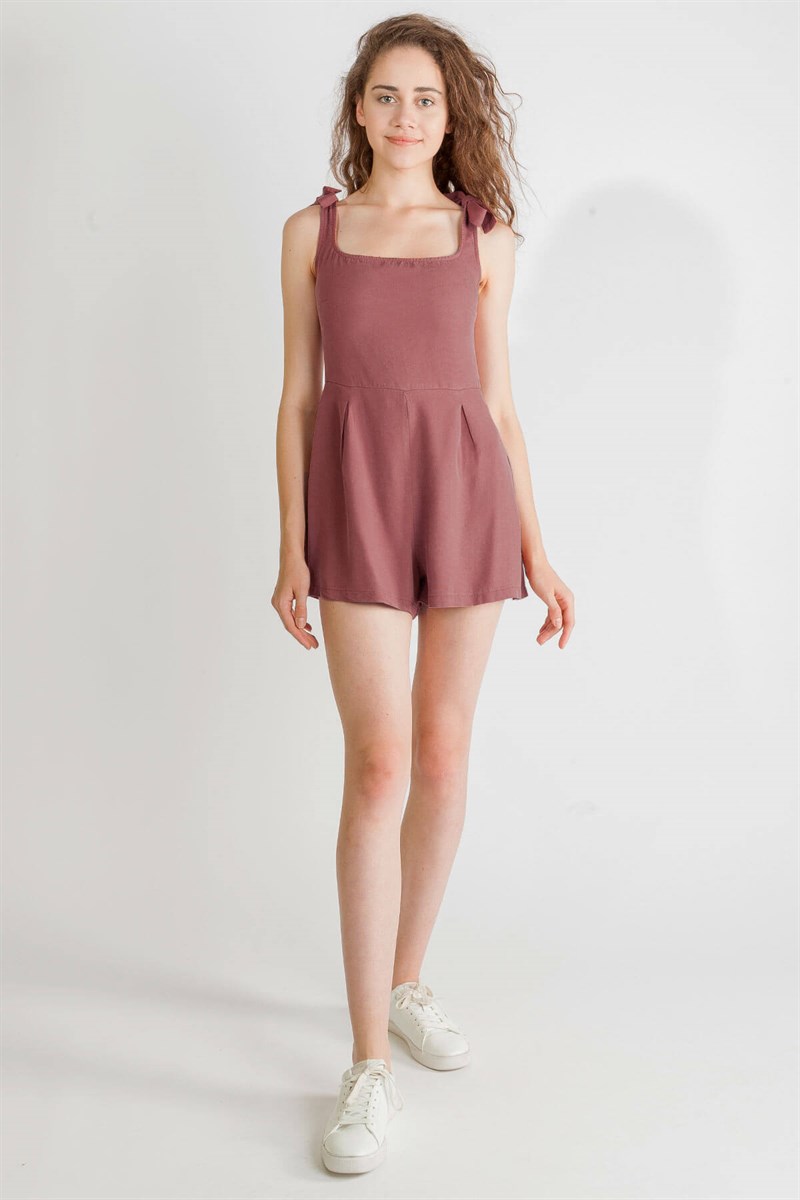 Şort Tulum - Gül Kurusu