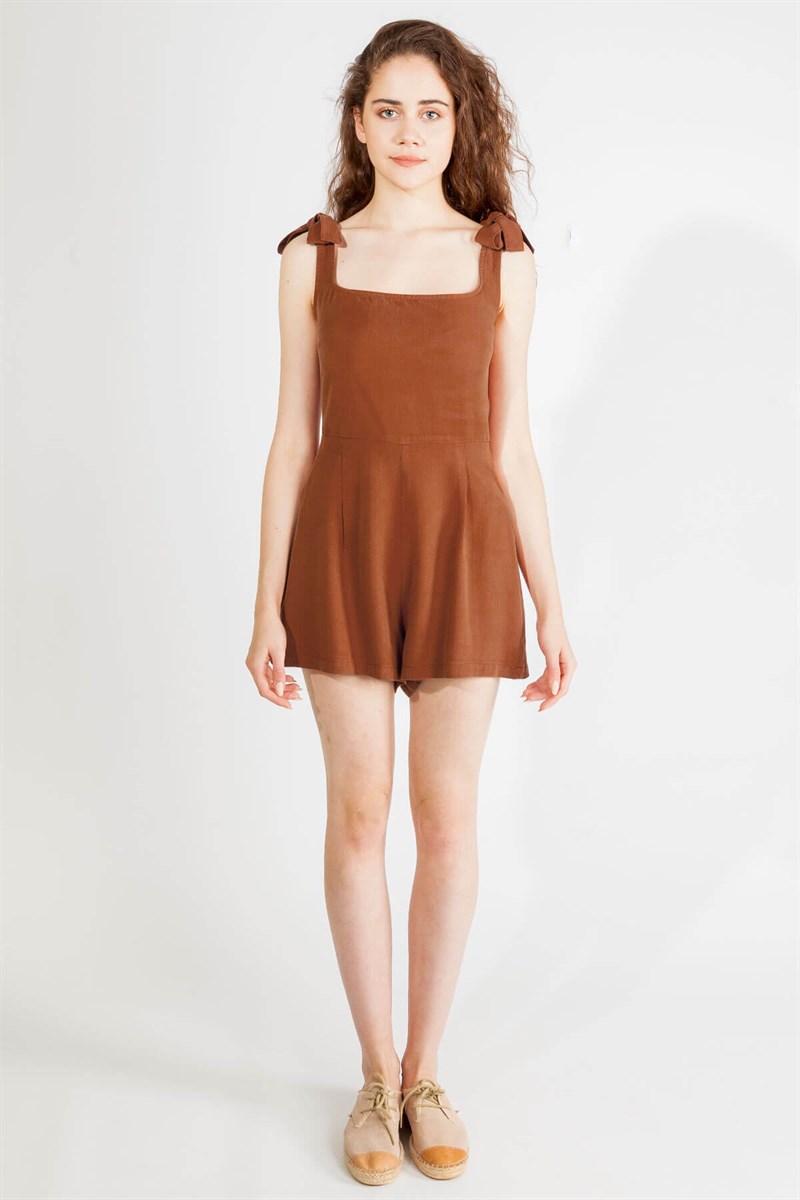 Şort Tulum - Kiremit