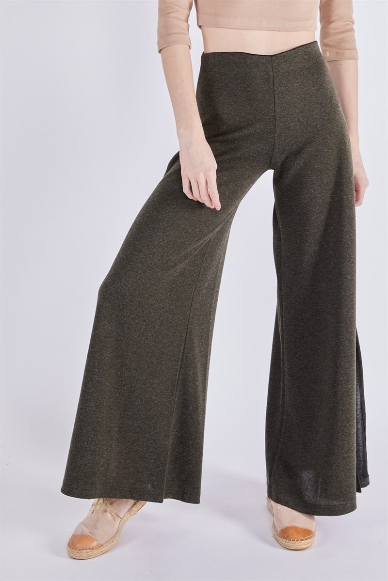 Yırtmaçlı Pantolon - Haki