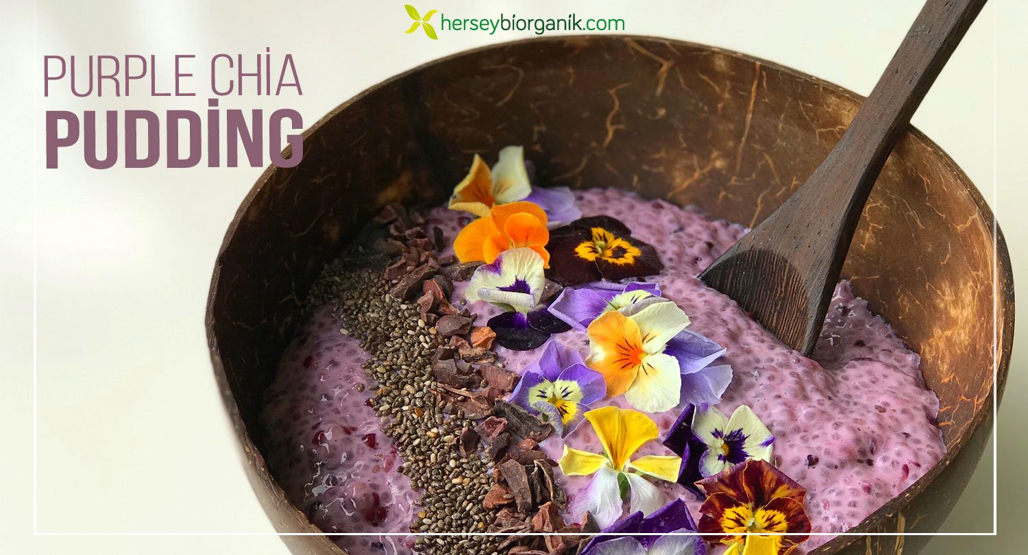 purple chia pudding