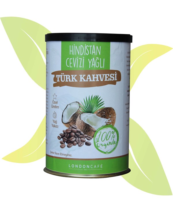 Organik Hindistan Cevizi Yağlı Türk Kahvesi 250 Gr | Herşeybiorganik