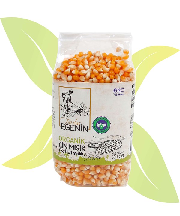 Organik Popcorn Patlatmalık (Cin Mısır) 500g
