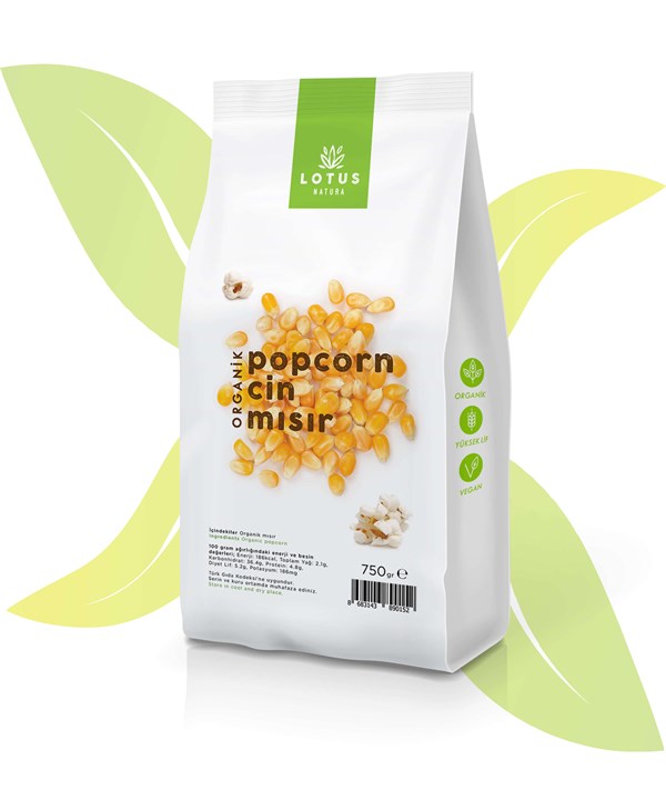 Organik Popcorn - Cin Mısır 750 gr