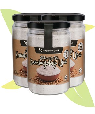 Glütensiz Çiğ Karabuğday Unu 350 gr x 3 Adet