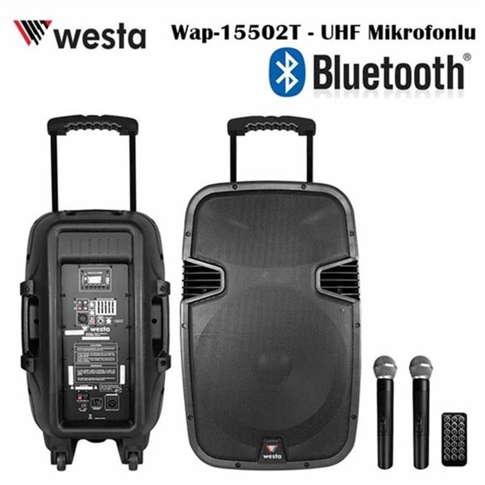 WESTA WAP-15502T ÇEK ÇEK PORTATİF SES SİSTEMİ