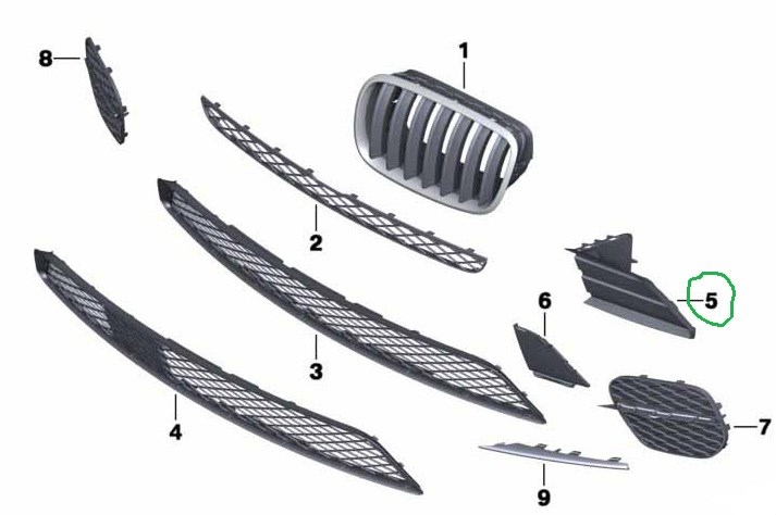 BMWBMW ORİJİNAL KAPAK, FREN HAVASI, SOL 51747222875