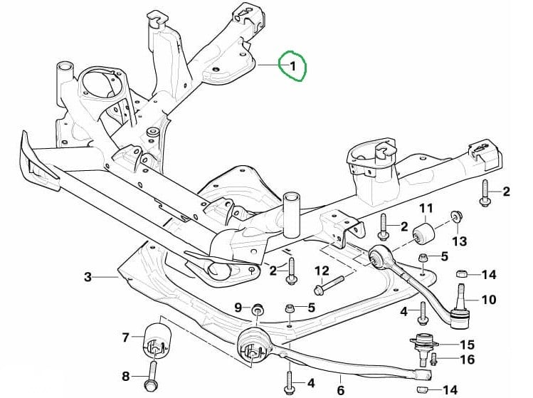 BMWBMW ORİJİNAL ÖN AKS TRAVERSİ 31116760277 6760277