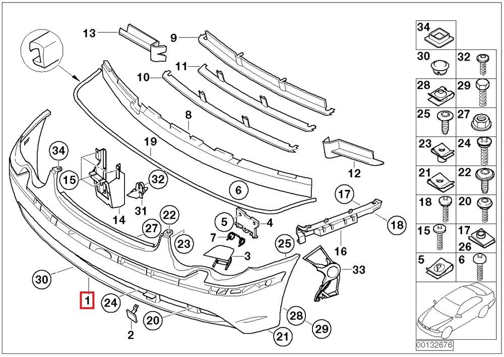 BMWPERFORMANCE AERO-PAKET, ÖN, ASTARLI