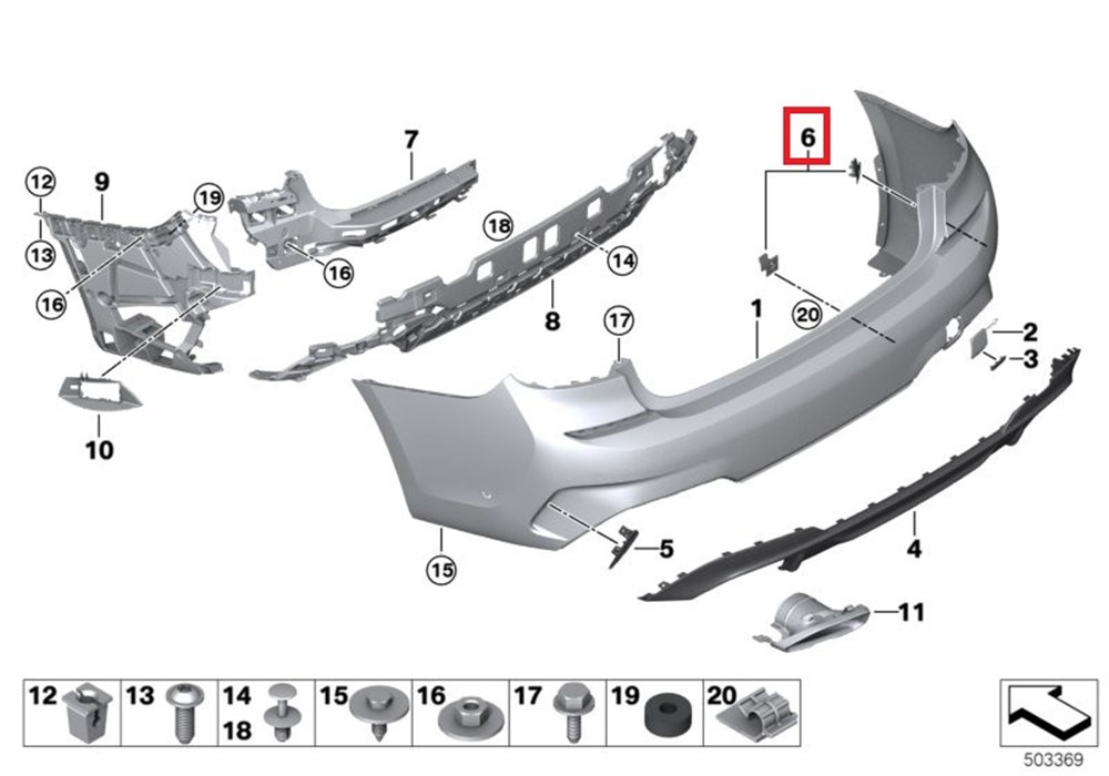 BMWSET BAĞLANTI YERİ PDC / PMA SEZİCİ ARKA