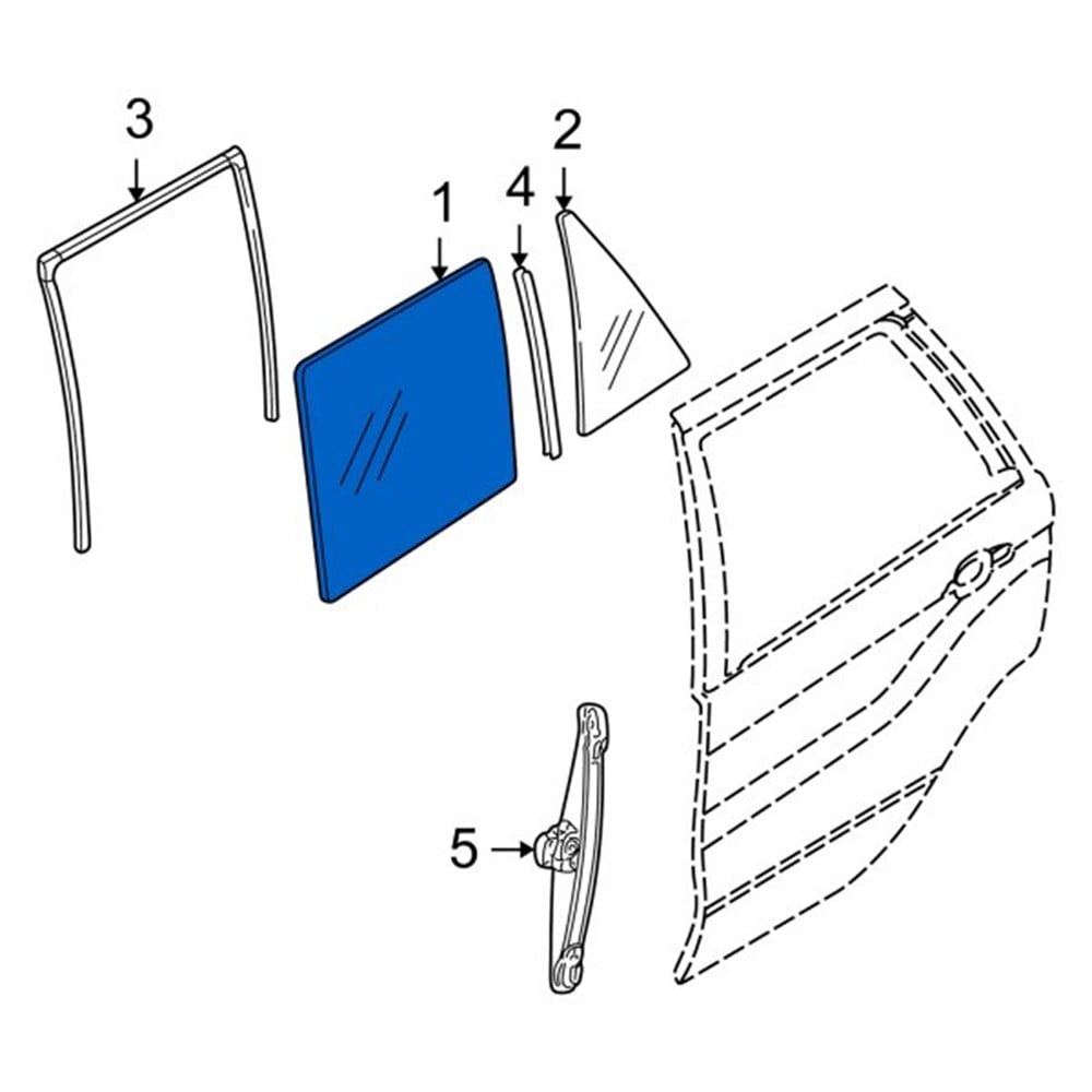 BMWYAN CAM, SİYAH-KAPI-ARKA SOL