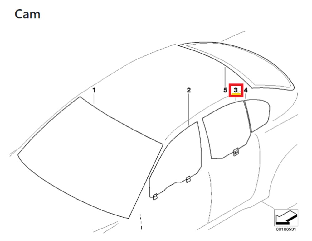 BMWYAN CAM, YEŞİL-KAPI-ARKA SOL