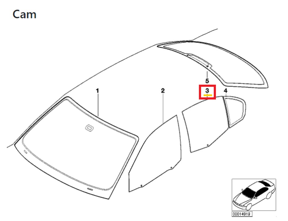 BMWYAN CAM, YEŞİL-KAPI-ARKA SOL