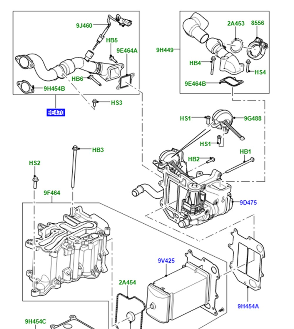 LAND ROVERLAND ROVER ORİJİNAL EGR BORUSU LR038549