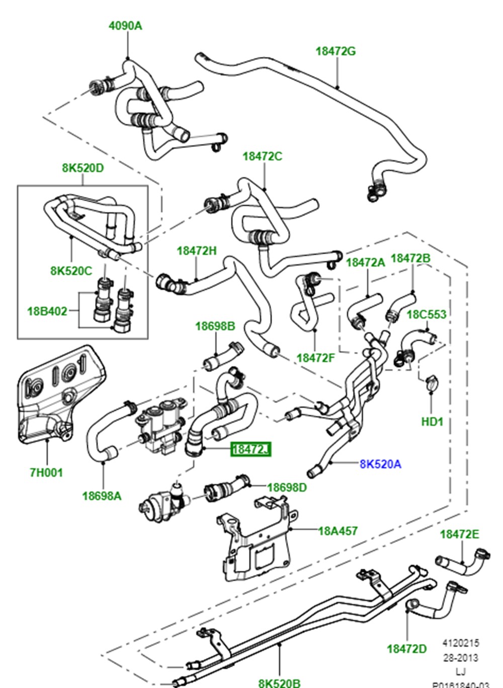 LAND ROVERLAND ROVER ORİJİNAL HORTUM JHB501150
