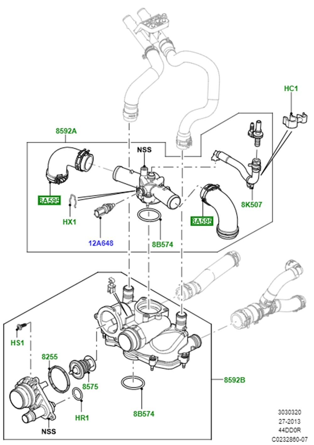 LAND ROVERLAND ROVER ORİJİNAL HORTUM LR023144