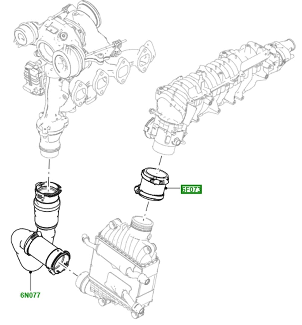LAND ROVERLAND ROVER ORİJİNAL İNTERCOOL ÇIKIŞ BORUSU LR082430