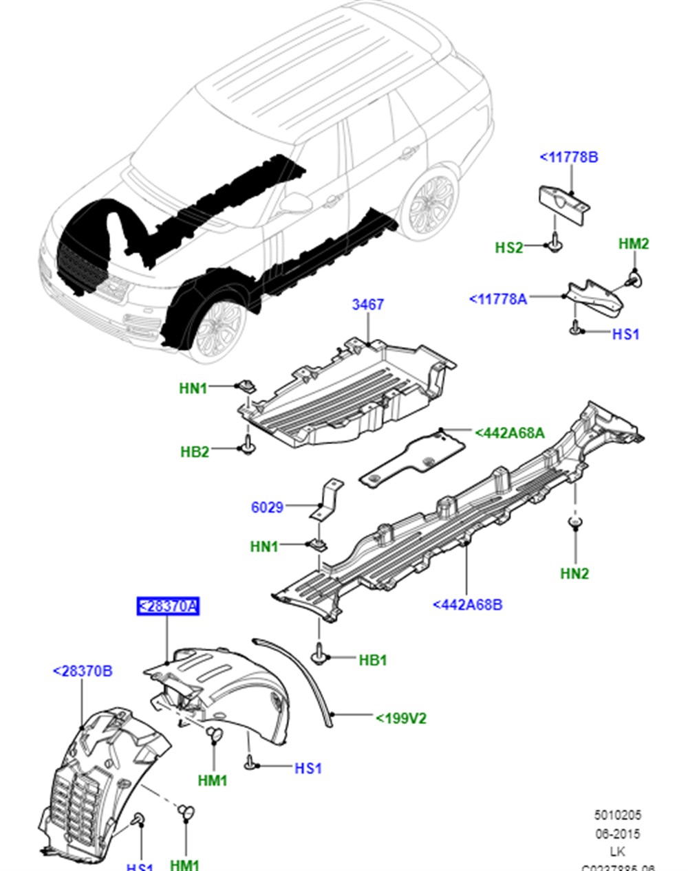 LAND ROVERLAND ROVER ORİJİNAL ON CAMURLUK ARKA  DAVLUMBAZ SAG(VOGUE 3.0L V6) LR060853
