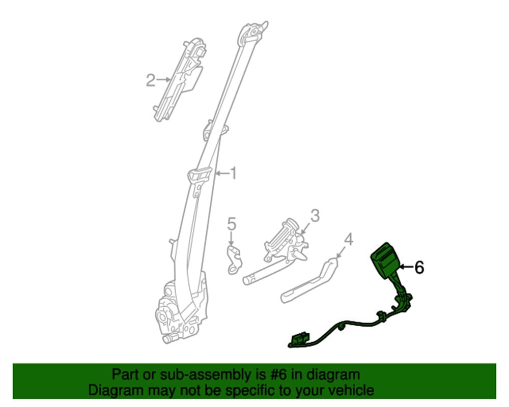 LAND ROVERLAND ROVER ORİJİNAL ON EMNIYET KEMER TOKA(VOGUE 3.0L V6)  FA/HA LR077447