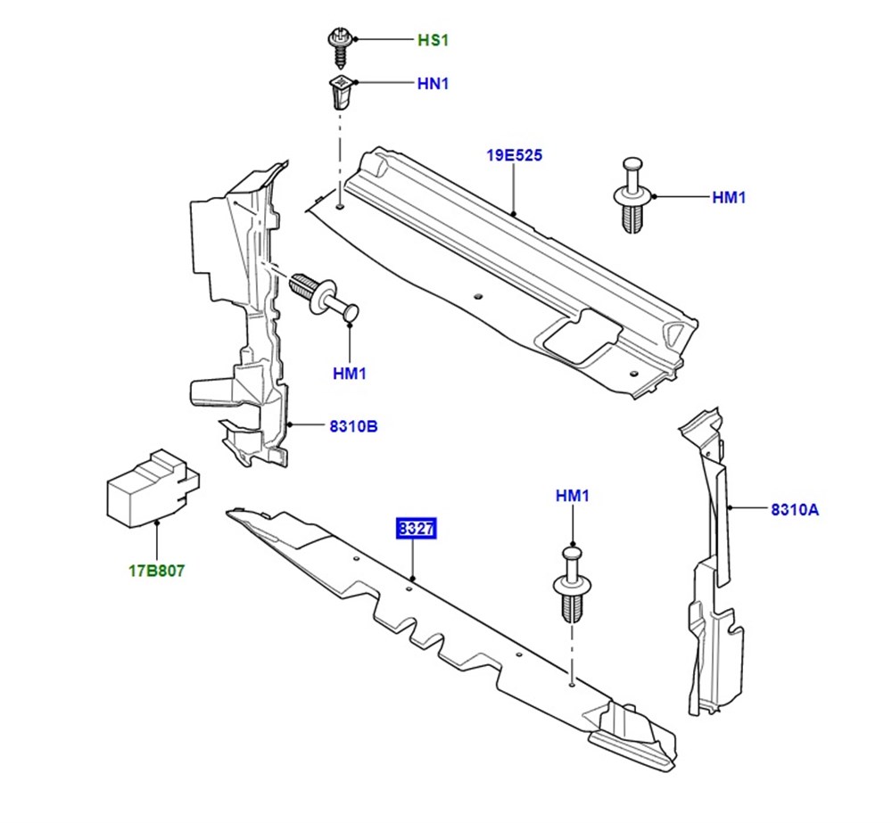 LAND ROVERLAND ROVER ORİJİNAL ÖN HAVA DEFLEKTÖRÜ PDB500280