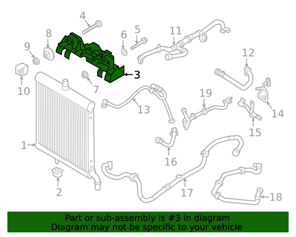 LAND ROVERLAND ROVER ORİJİNAL RADYATÖR ALT AYAĞI LR082543