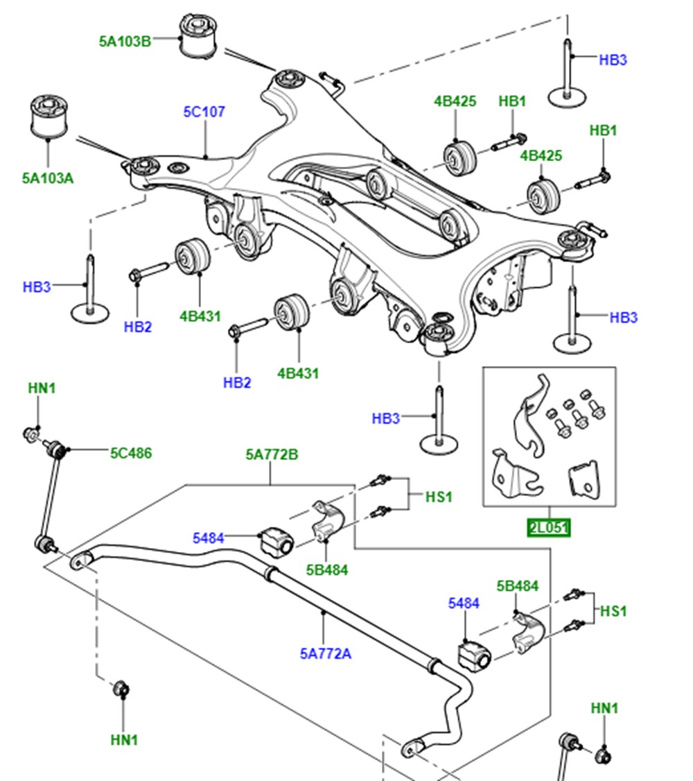LAND ROVERLAND ROVER ORİJİNAL TRAVERS BAGLANTI PARCALARI LR047252