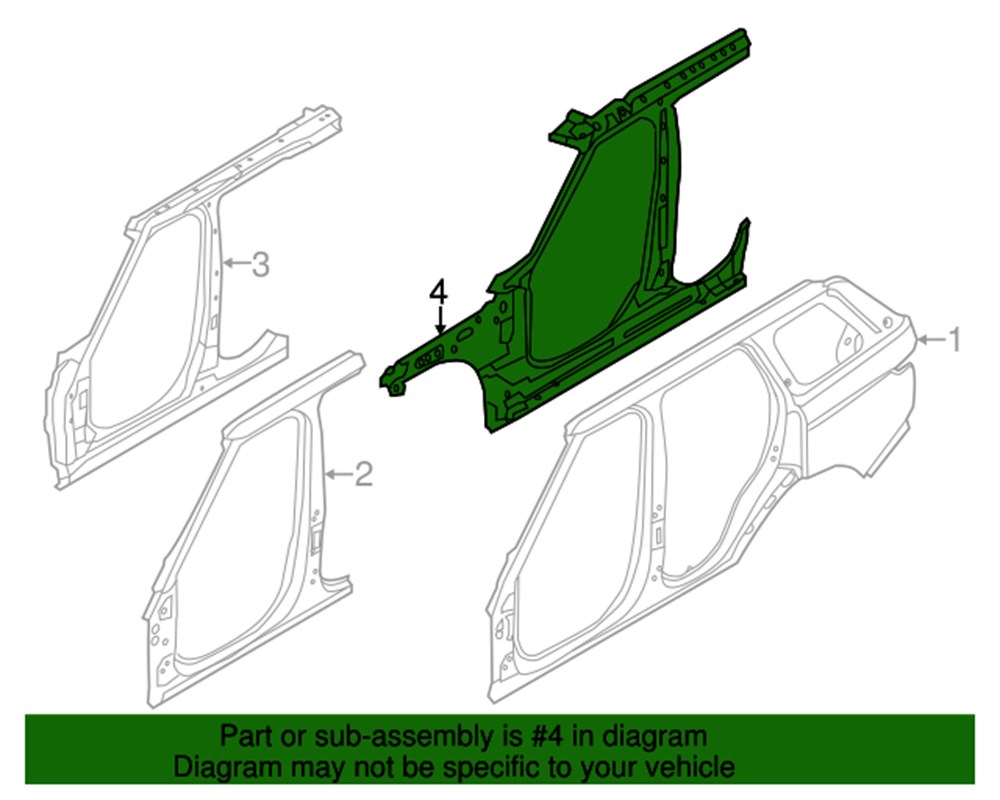 LAND ROVERLAND ROVER ORİJİNAL YAN BODY ON SACI SAG(VOGUE 3.0L V6) LR066448
