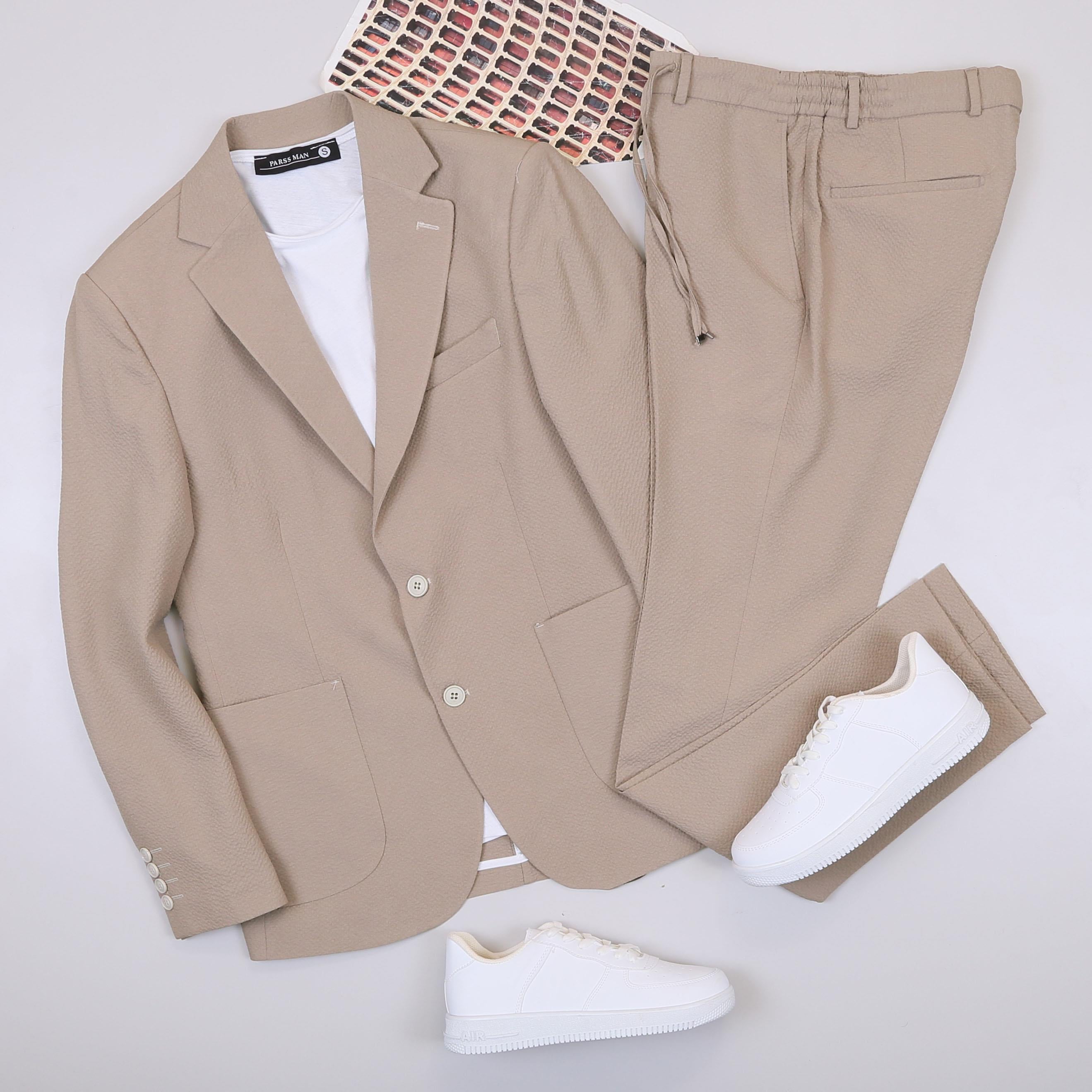 Bej Takım Elbise Kombini