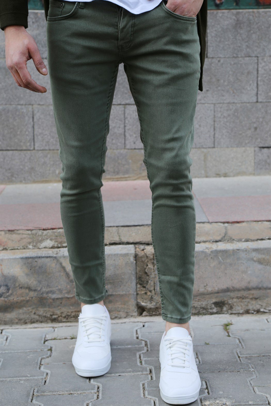 ERKEK LİKRALI YEŞİL JEAN YEŞİL