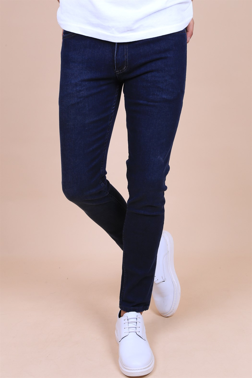 ERKEK SLIMFİT KOT PANTOLON KOYU MAVİ JEAN KOYU MAVİ