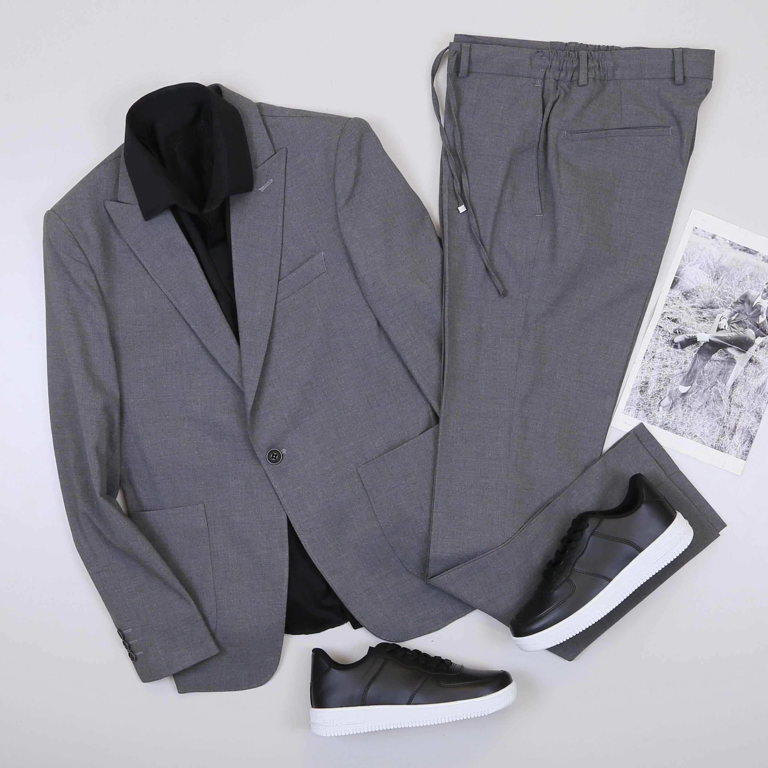 Füme Takım Elbise Kombini