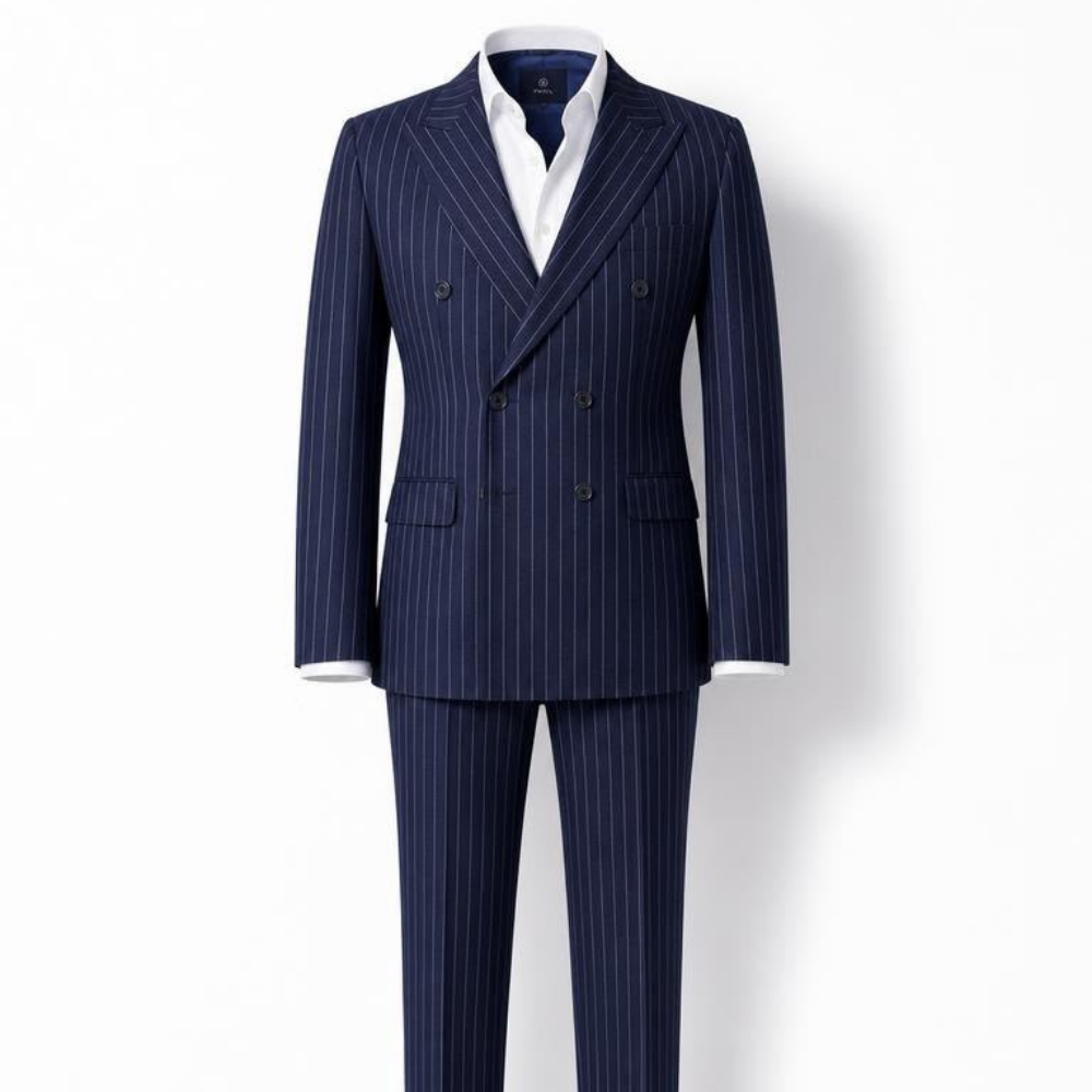 Kruvaze Ceket Pantolon 2'li Set