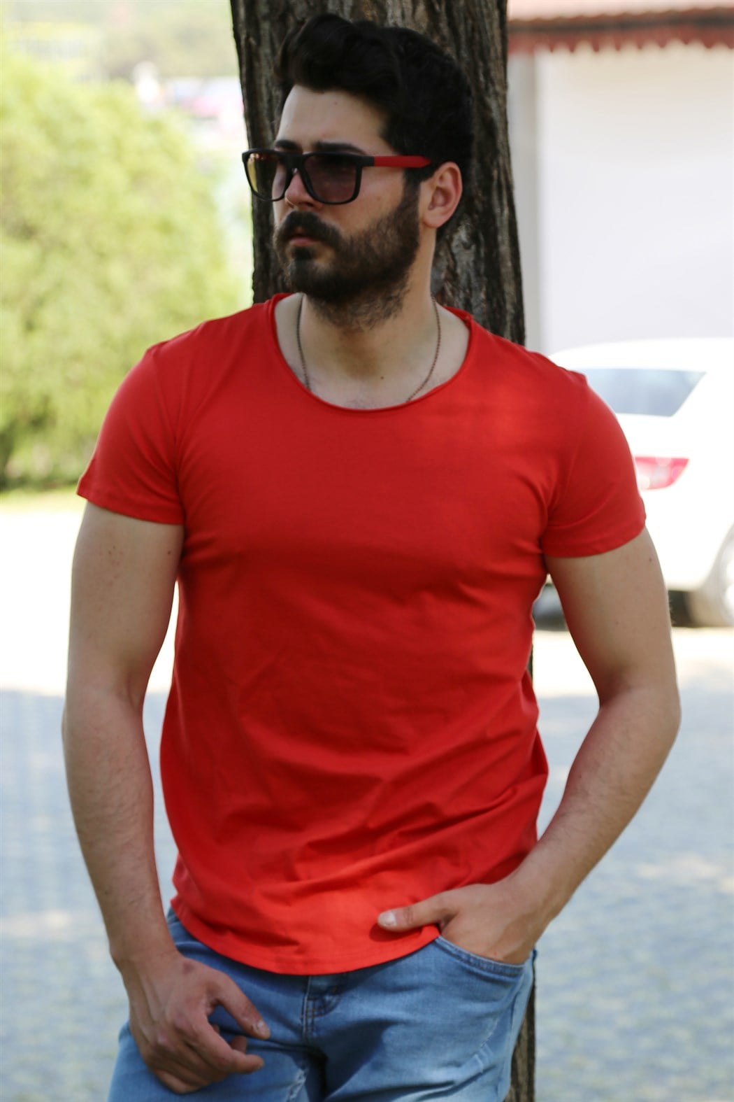 Nar Çiçeği Oval Kesim Basic Tişört