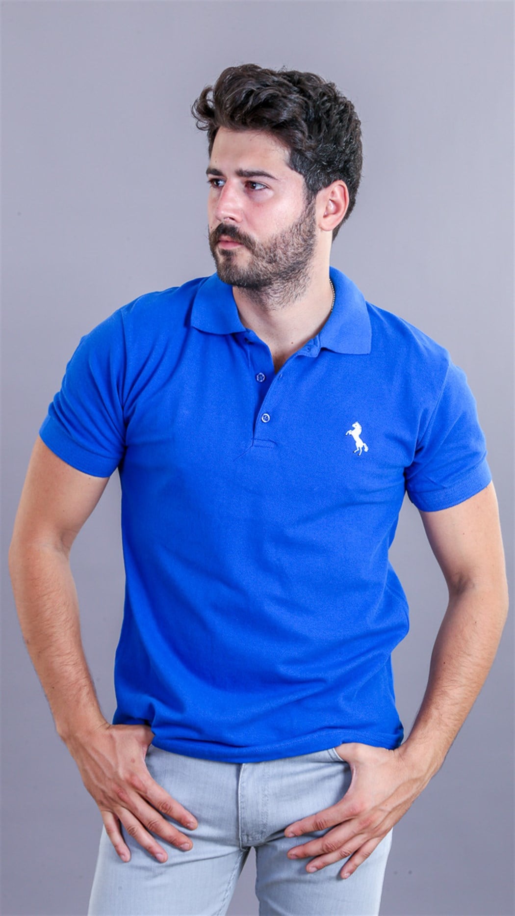 Polo Yaka Sax Erkek T-Shirt