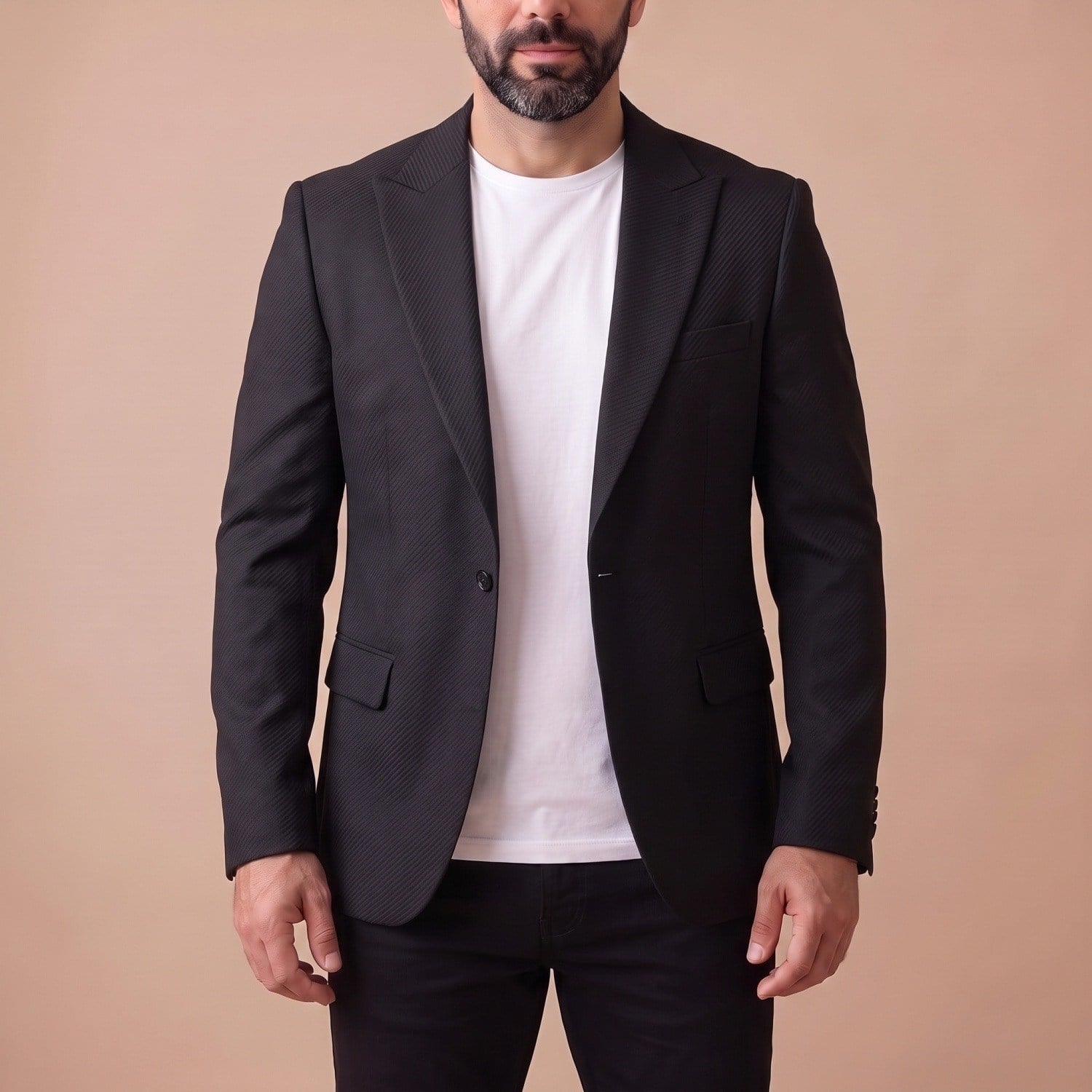 Siyah Blazer Ceket Erkek