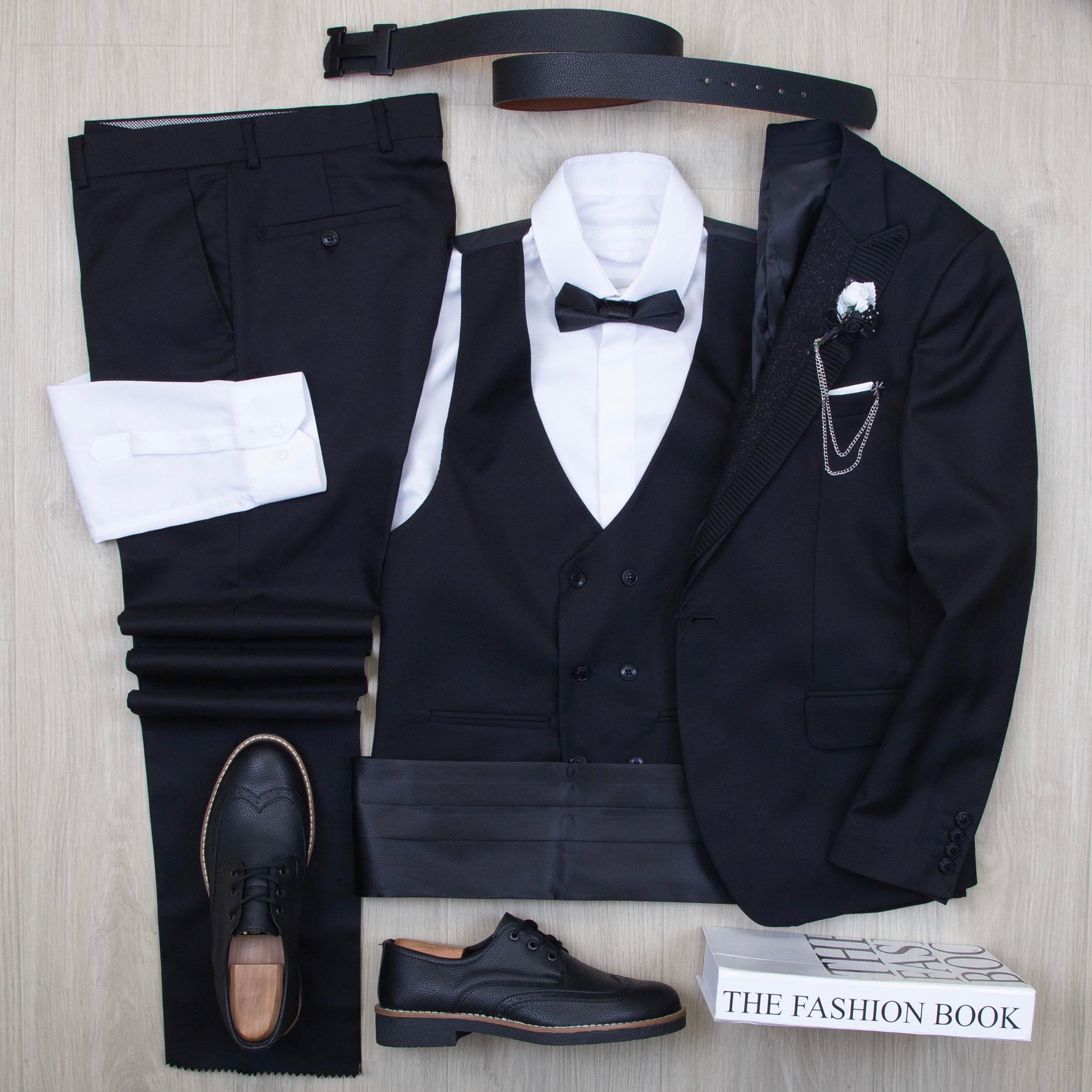 Siyah Damatlık Kombini