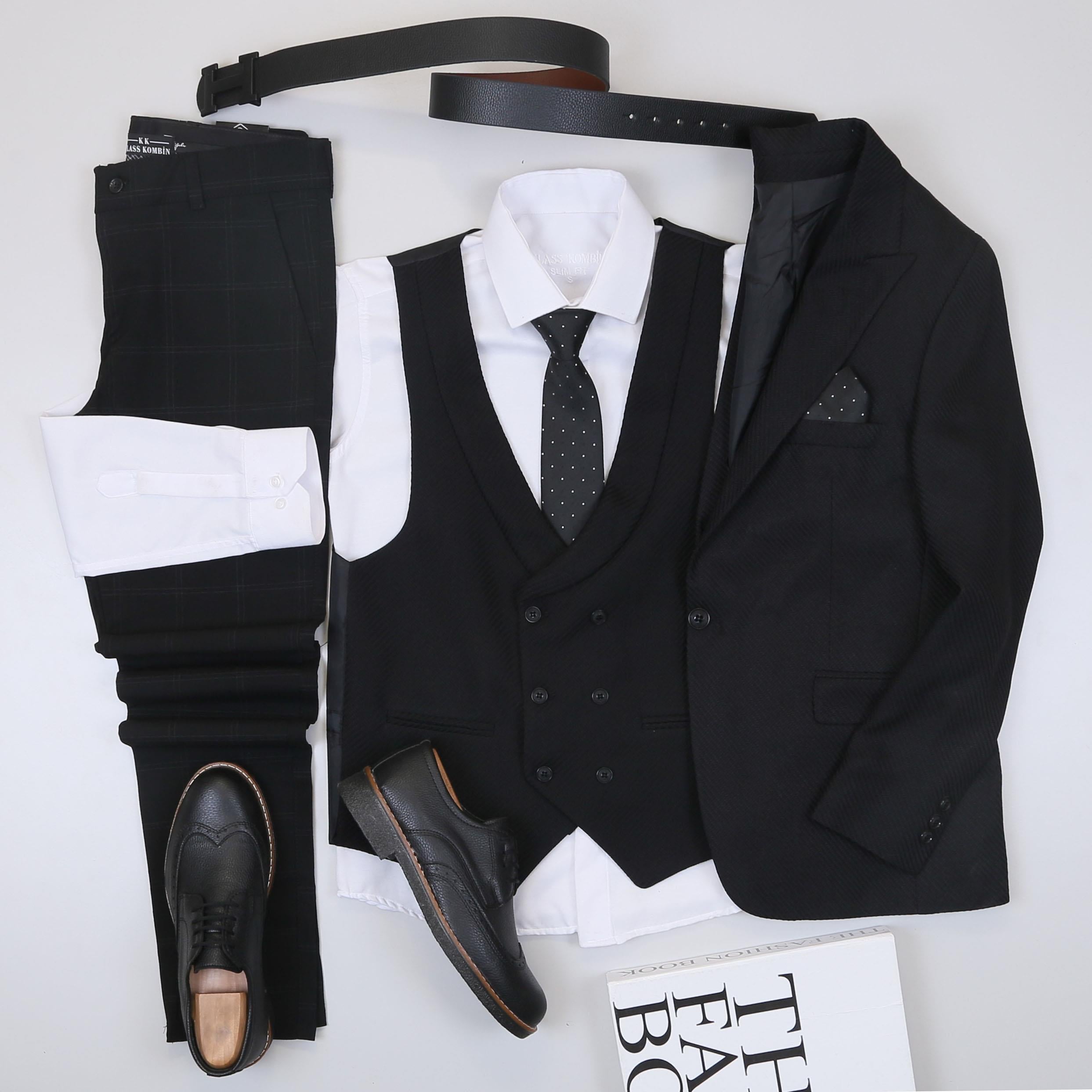 Siyah Takım Elbise Kombini