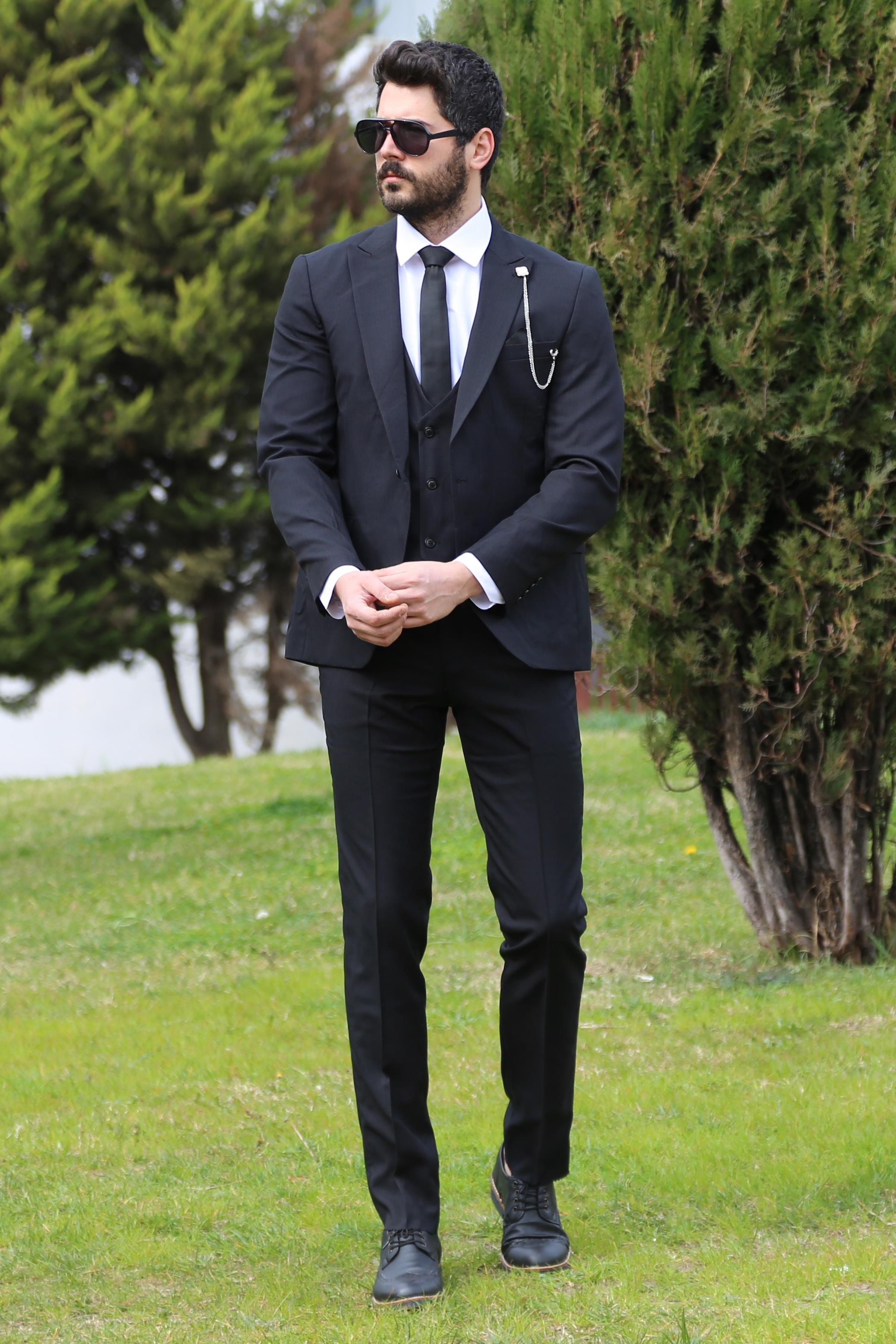 Yelek Ceket Pantolon 3'lü Set