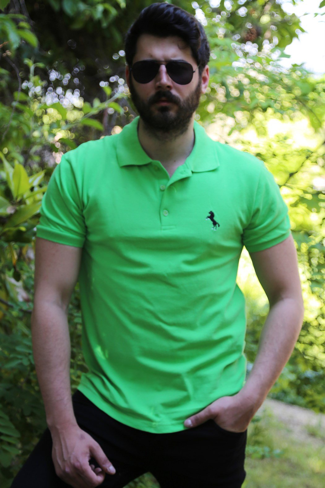 Yeşil Polo Yaka Tişört