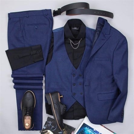 Lacivert Takım Elbise Kombini